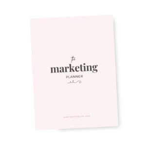 marketing planner for bloggers, content creators, vloggers looking to strategize their content and get more traffic, planning for success