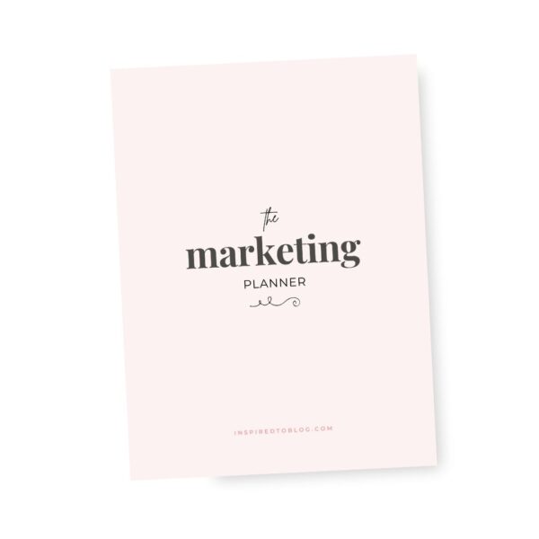 marketing planner for bloggers, content creators, vloggers looking to strategize their content and get more traffic, planning for success