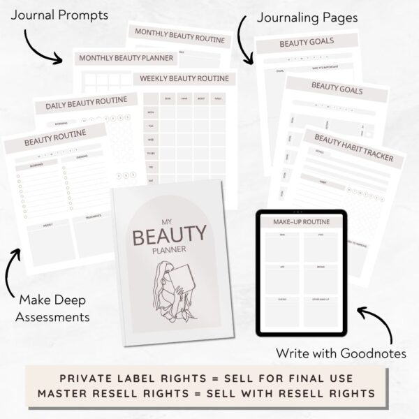 preview of master resell rights beauty planner - resell as plr to end users (1)