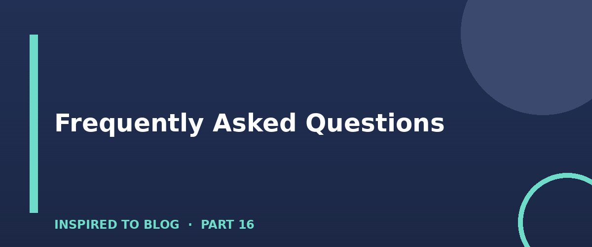 Section banner: Frequently Asked Questions
