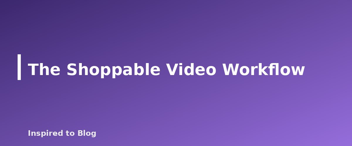The Shoppable Video Workflow - banner for Amazon Influencer Program Guide: Requirements, Shoppable Videos and How Creators Earn