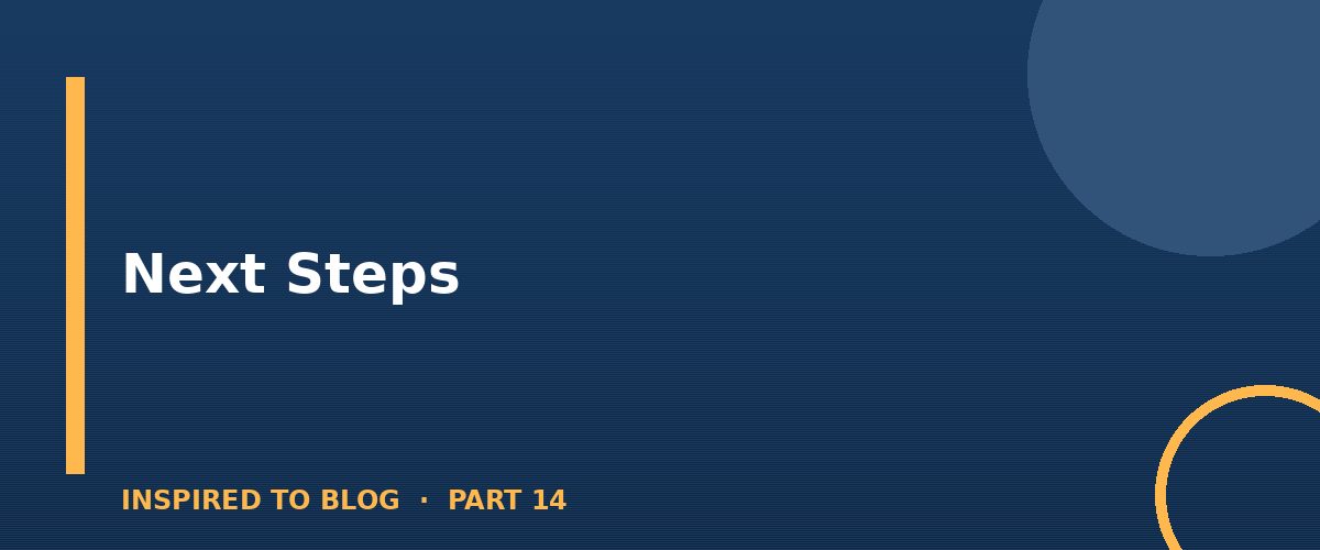 Section banner: Next Steps