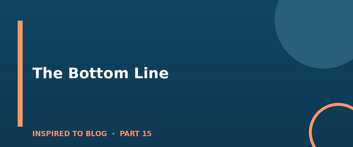 Section banner: The Bottom Line