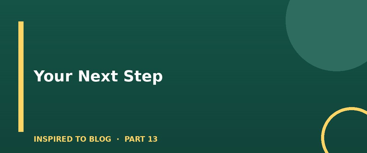Section banner: Your Next Step
