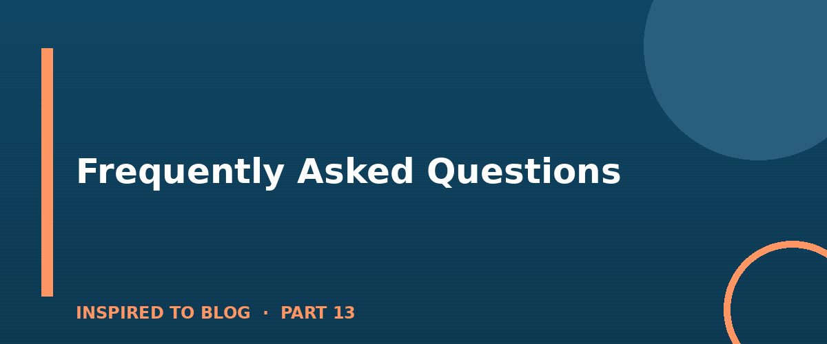 Section banner: Frequently Asked Questions
