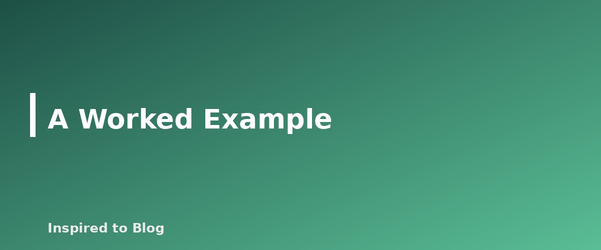 A Worked Example - illustration for Keyword Difficulty: How to Judge Whether a New Blog Can Rank
