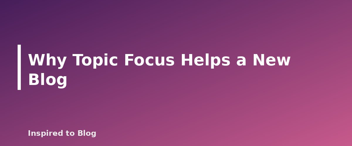 Why Topic Focus Helps a New Blog - illustration for Keyword Difficulty: How to Judge Whether a New Blog Can Rank