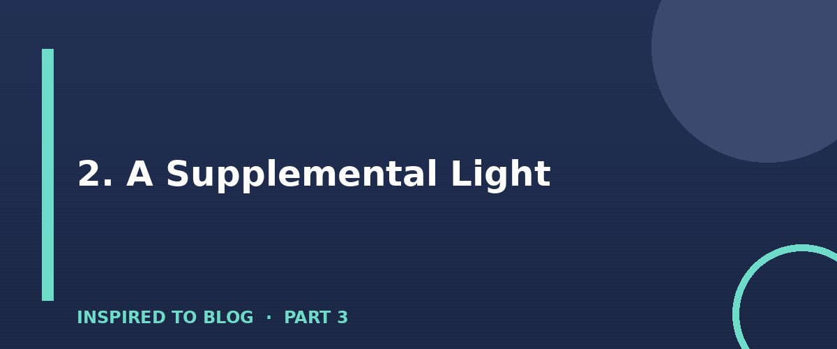 Section banner: 2. A Supplemental Light