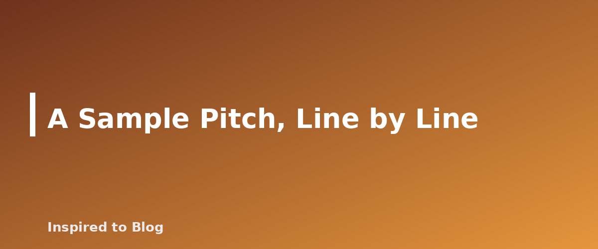 A Sample Pitch, Line by Line - illustration for How to Pitch Brands as a UGC Creator Without a Following