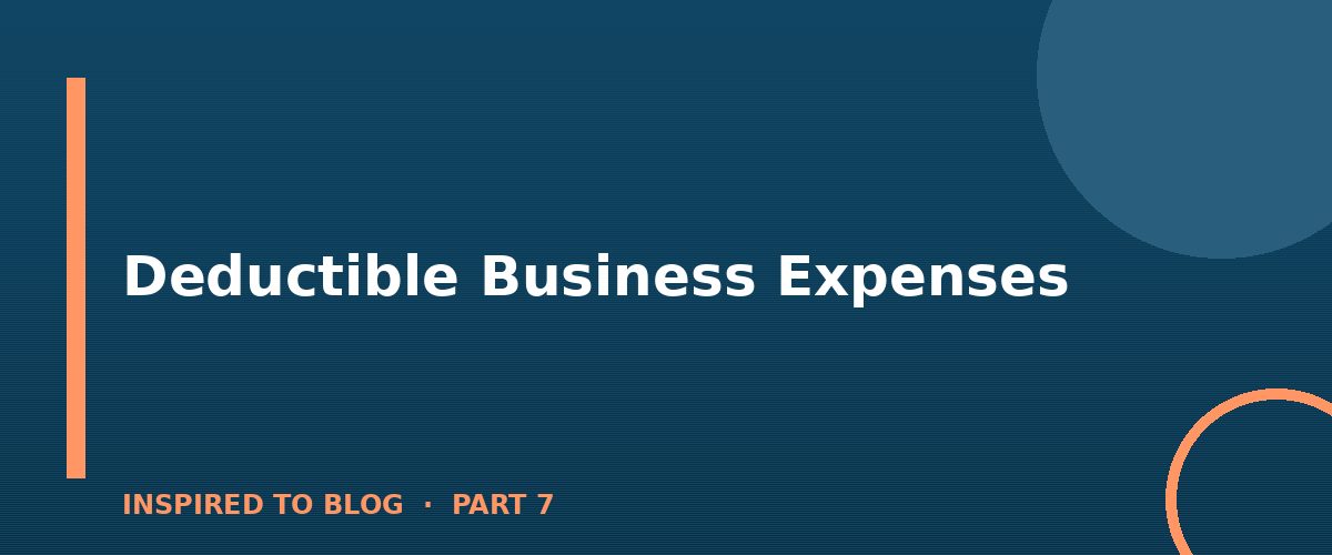 Section banner: Deductible Business Expenses