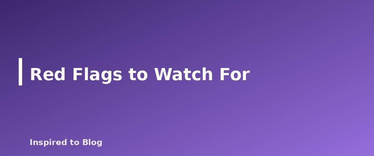 Red Flags to Watch For - illustration for UGC Rates and Contracts: What to Put in Writing Before You Film