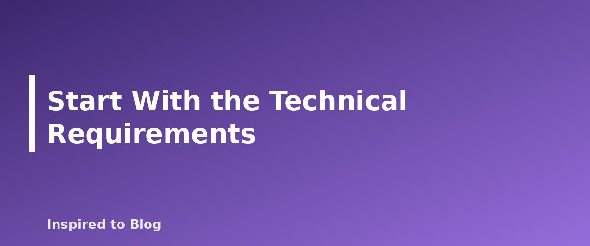 Start With the Technical Requirements - illustration for WordPress Hosting for New Bloggers: What to Compare Before You Buy
